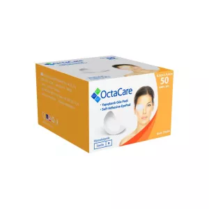 Plasturi oculari sterili pentru adulti 6,5 x 9,5 cm, 50 bucati, Octacare