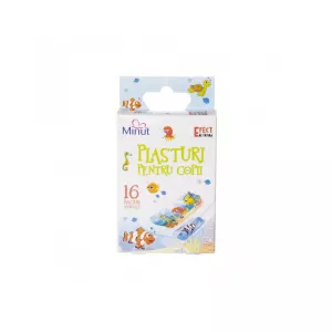 Plasturi pentru copii, Tattoo Effect, 16 bucati, Minut