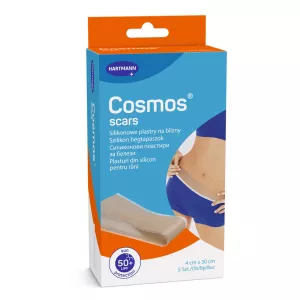 Plasturi pentru ingrijirea cicatricilor Cosmos Scars, 4 cm x 30 cm, 5 bucati, Hartmann