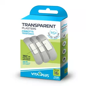 Plasturi transparenti VP61311, 16 bucati, 72x19 mm, Vita Plus