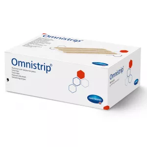 Plasturi pentru inlocuirea suturilor chirurgicale, Omnistrip, 3 x 76 mm, 1 cutie/50 bucati, 50 x 6 benzi, Hartmann