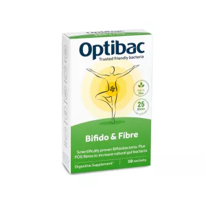 Probiotic cu Bifidobacterii si Fibre, 10 plicuri, OptiBac