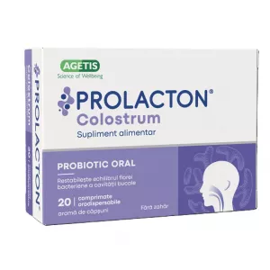 Probiotic Prolacton Colostrum, 20 comprimate orodispersabile, Agetis