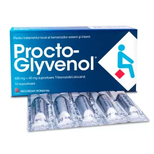 Procto-Glyvenol, 10 supozitoare, Recordati 