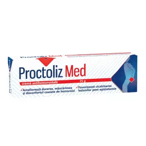 Crema antihemoroidala Proctoliz Med, 25 g, Fiterman Pharma