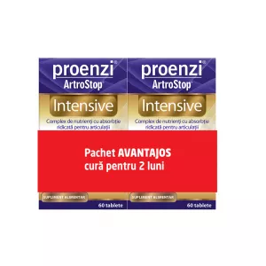Proenzi Artrostop Intensive, 60 comprimate, oferta 1+1 (-35% la al doilea produs), Walmark