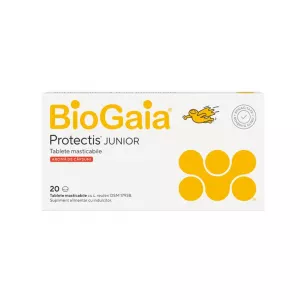 Protectis Junior cu aroma de capsuni, 20 tablete masticabile, BioGaia