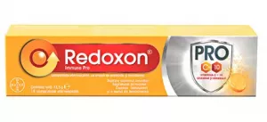 Redoxon Immuno Pro Vitamina C 1000 mg, portocale si mandarine, 15 comprimate efervescente, Bayer