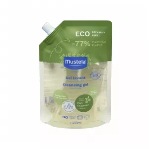 Rezerva Gel de curatare Bio pentru par si corp, 400 ml, Mustela