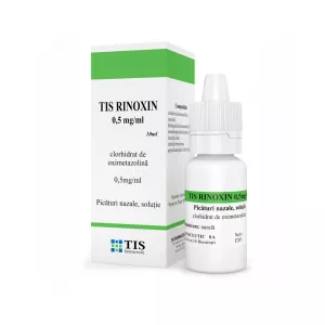 Rinoxin solutie nazala, 0,5 mg/ml,10 ml, Tis Farmaceutic