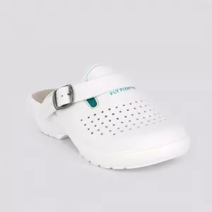 Saboti albi medicali Fly Flot 028, alb