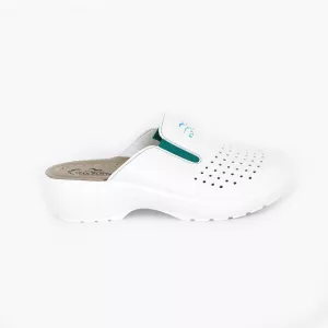 Saboti albi profesionali Fly Flot 027, alb