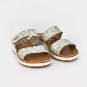 Saboti din piele naturala Fly Flot 167, bej