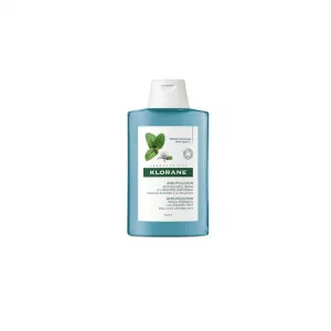 Sampon detoxifiant cu extract de menta acvatica pentru par expus la poluare, 200 ml, Klorane