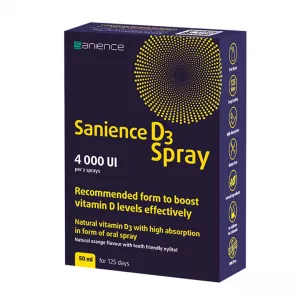 Sanience D3 Spray, 4000 UI, 50 ml, Sanience