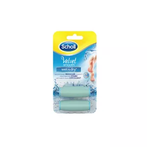 Rezerve pila electronica reincarcabila Scholl Velvet Smooth Wet & Dry, 2 buc 