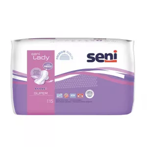 Absorbante urologice pentru femei, Super, 15 bucati, Seni Lady