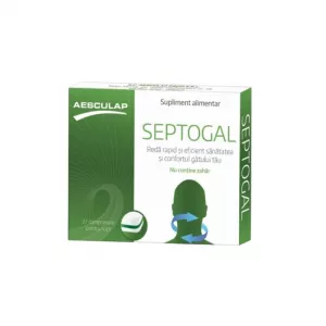Septogal ,fara Zahar, 27 comprimate, Aesculap