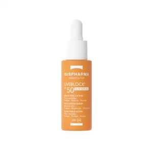 Ser cu tripla actiune si protectie solara SPF 50 Uveblock, 28 ml, Isispharma