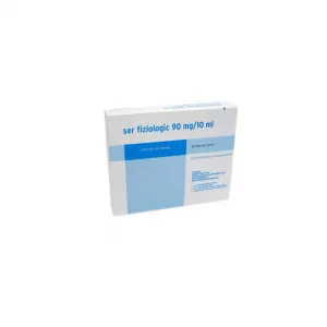 Ser fiziologic 90 mg, 10 ml x 5 fiole, Zentiva