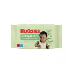 Servetele umede cu Aloe Vera Natural Care, 56 bucati, Huggies
