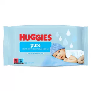 Servetele umede pentru copii Pure, 56 bucati, Huggies