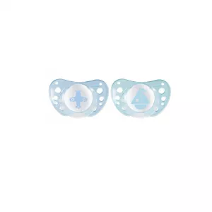 Set 2 suzete Physio Air, silicon, baiat,  0-6 luni+, Chicco
