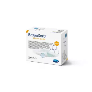 Pansament RespoSorb Silicone Border, 12,5 x 12,5 cm, 10 bucati, Hartmann