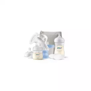 Set pentru alaptare cu pompa de san manuala Philips Avent, SCF430/16, Philips