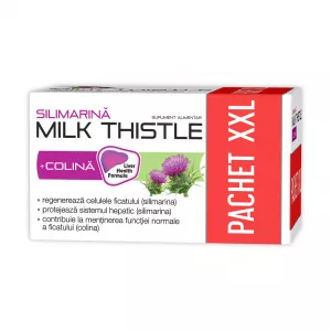Silimarina + Colina Milk Thistle, 400 mg, 90 + 30 capsule, Zdrovit