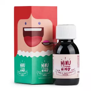 Sirop Tuse si Expectoratie coacaze Minunino, 100 ml, Medimow