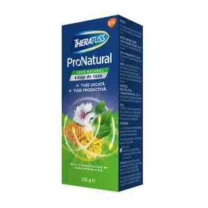 Sirop tuse uscata si productiva, Theratuss ProNatural, 128g, Glaxosmithkline