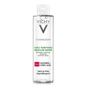 Apa micelara pentru demachierea tenului sensibil, gras sau cu tendinta acneica Normaderm, 200 ml, Vichy