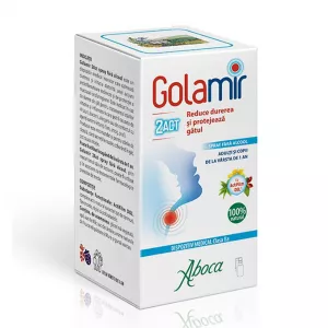 Spray pentru copii si adulti fara alcool Golamir 2Act, 30 ml, Aboca