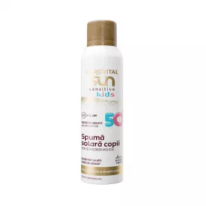 Spuma cu protectie solara pentru copii SPF 50 Sun Sensitive Kids, 150 ml, Gerovital