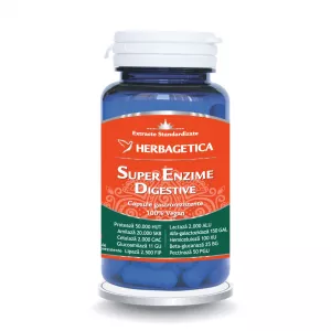 Super Enzime Digestive, 30 capsule, Herbagetica