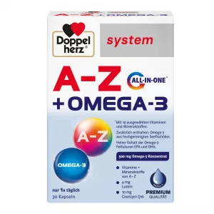 Supliment alimentar A-Z + Omega-3 System, 30 capsule, Doppelherz