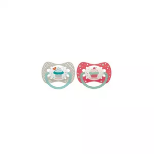 Suzeta din silicon simetrica "Cupcake", 6-18 luni, 23/283, Canpol