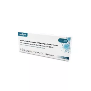 Test Rapid Combo 4-in-1: Covid-19 + GripaA + GripaB + RSV, 1 bucata, Sejoy