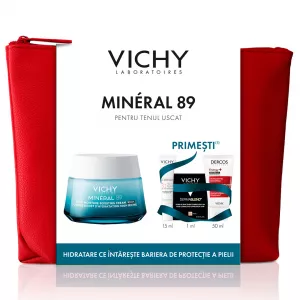 Trusa mineral 89 cu crema intens hidratanta 100h pentru ten uscat, Vichy
