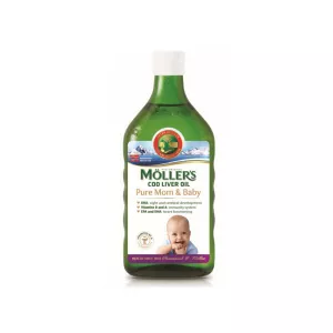Ulei din ficat de cod Pure Mom & Baby, 250 ml, Moller's
