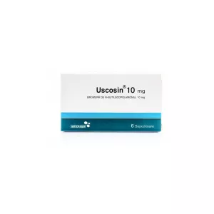 Uscosin 10 mg, 6 supozitoare, Sintofarm