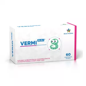 Vermi Bleu, 60 comprimate, Bleu Pharma