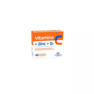 Vitamina C+Zn+D3, 40 comprimate masticabile, Fiterman