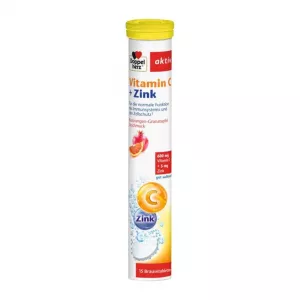 Vitamina C + Zinc Aktiv, 15 tablete efervescente, Doppelherz