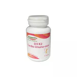 Vitamina D3 + K2 Cardio-Imuno-Osos, 30 capsule vegetale, Farmacia Bajan