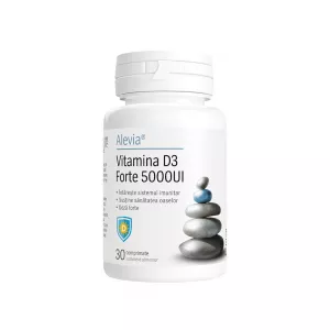 Vitamina D3 Forte 5000UI, 30 comprimate, Alevia