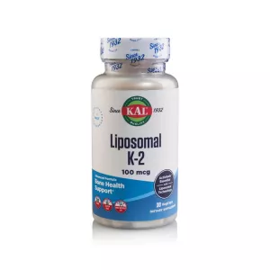 Vitamina K2 Liposomal Kal, 100 mcg, 30 capsule vegetale, Secom