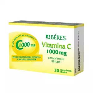 Vitamina C 1000mg, 30 comprimate, Beres Pharmaceuticals 