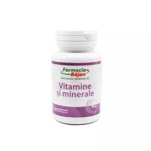 Vitamine si Minerale A-Z, 30 comprimate, Farmacia Bajan